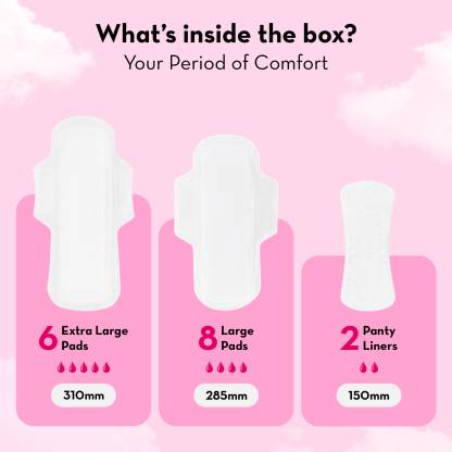 Plush 100% Pure U.S. Cotton Sanitary Pads Sanitary Pad (Pack of 17) Plush 100% Pure U.S. Cotton Sanitary Pads Sanitary Pad (Pack of 17)