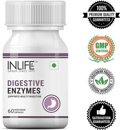Inlife Digestive Enzymes Supplement for Digestive Support - 60 Vegetarian Capsules (60) Inlife Digestive Enzymes Supplement for Digestive Support - 60 Vegetarian Capsules (60)