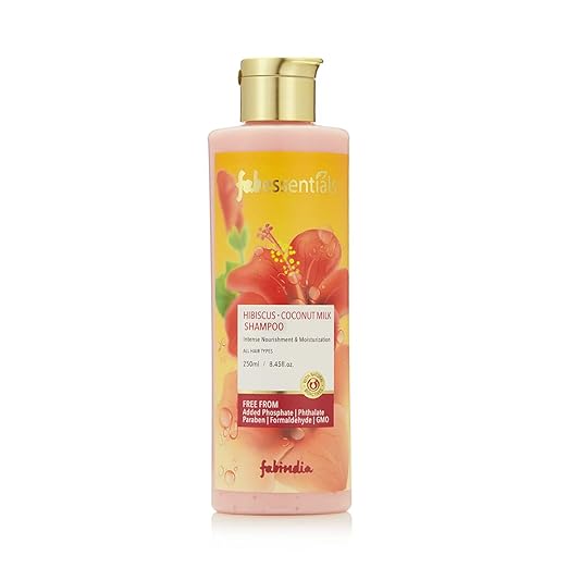 Fabessentials Hibiscus Coconut Milk Shampoo | infused with Ginger Root Extract & Hydrolysed Wheat Protein | Nourishes Hair and Stimulates Hair Growth| pH 5.5-250 ml Fabessentials Hibiscus Coconut Milk Shampoo | infused with Ginger Root Extract & Hydrolysed Wheat Protein | Nourishes Hair and Stimulates Hair Growth| pH 5.5-250 ml
