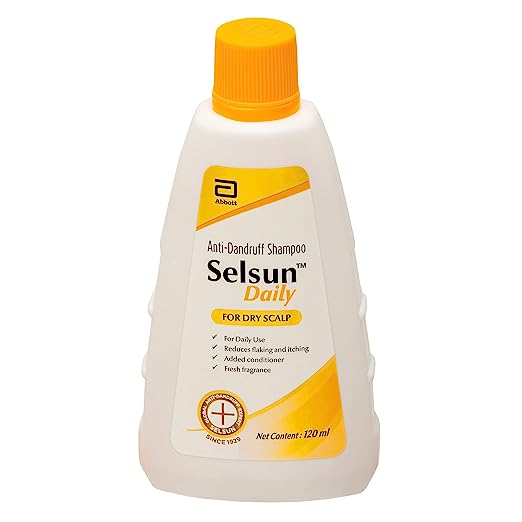 Selsun Daily Anti Dandruff Shampoo Clears away dandruff flakes Relieves from dandruff related itching Conditions hair (120ml) Selsun Daily Anti Dandruff Shampoo Clears away dandruff flakes Relieves from dandruff related itching Conditions hair (120ml)