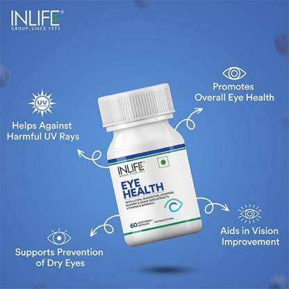 Inlife Eye Health Supplements to Improve Vision & Protects Eyes from Oxidative Stress (60 Capsules) Inlife Eye Health Supplements to Improve Vision & Protects Eyes from Oxidative Stress (60 Capsules)
