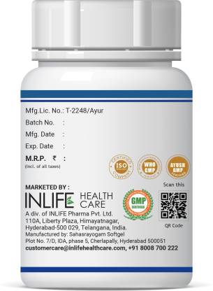 Inlife Fish Oil Capsules Omega 3 1000mg for Men Women - 60 Softgels (60 No) Inlife Fish Oil Capsules Omega 3 1000mg for Men Women - 60 Softgels (60 No)