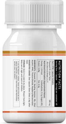 Inlife Flaxseed Oil 60 Vegetarian Capsules (500mg) Extra Virgin Cold Pressed Oil (60 No) Inlife Flaxseed Oil 60 Vegetarian Capsules (500mg) Extra Virgin Cold Pressed Oil (60 No)