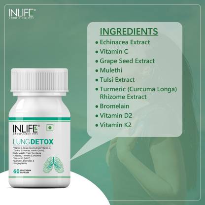 Inlife Lung Detox Supplement Lungs Cleaner Pure Capsule ஆண் பெண்களுக்கான ஆரோக்கியமான நுரையீரல் (60 காப்ஸ்யூல்கள்) Inlife Lung Detox Supplement Lungs Cleaner Pure Capsule ஆண் பெண்களுக்கான ஆரோக்கியமான நுரையீரல் (60 காப்ஸ்யூல்கள்)