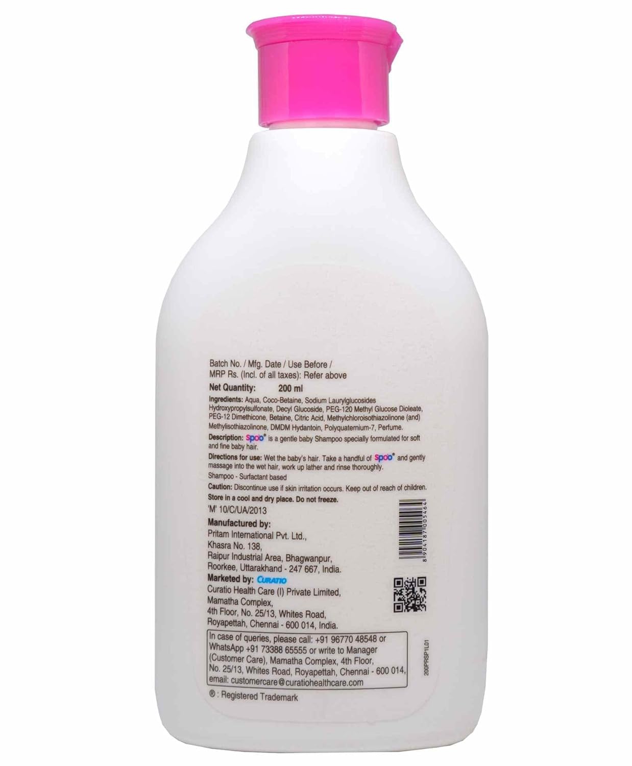 Curatio-Spoo-Baby-Shampoo-200ml-1Pk Curatio-Spoo-Baby-Shampoo-200ml-1Pk