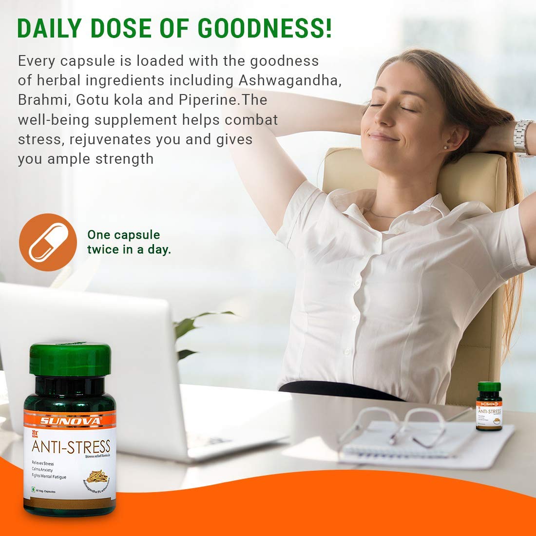 SUNOVA Anti-Stress Self Relief Formula (60 No) SUNOVA Anti-Stress Self Relief Formula (60 No)