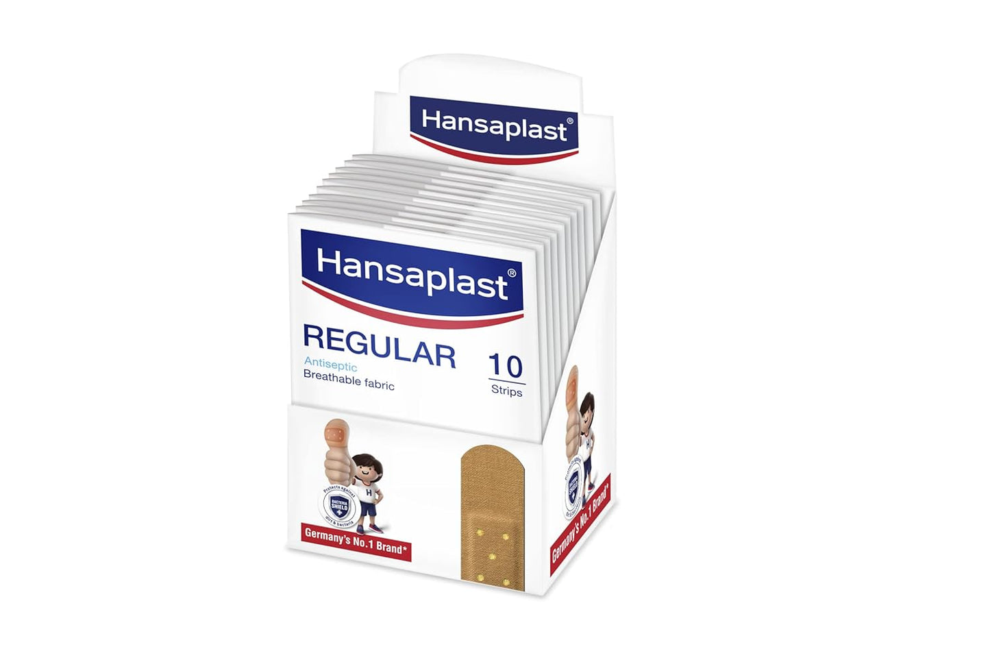 HANSAPLAST Regular Antiseptic Bandage For Everyday Cuts and Wounds 10s Strips Bandage Protector (Adult Kids Knee Foot Hand) HANSAPLAST Regular Antiseptic Bandage For Everyday Cuts and Wounds 10s Strips Bandage Protector (Adult Kids Knee Foot Hand)