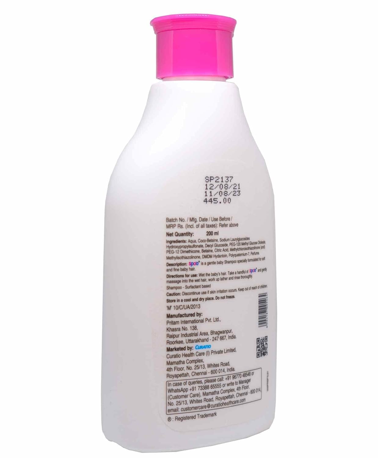 Curatio-Spoo-Baby-Shampoo-200ml-1Pk Curatio-Spoo-Baby-Shampoo-200ml-1Pk