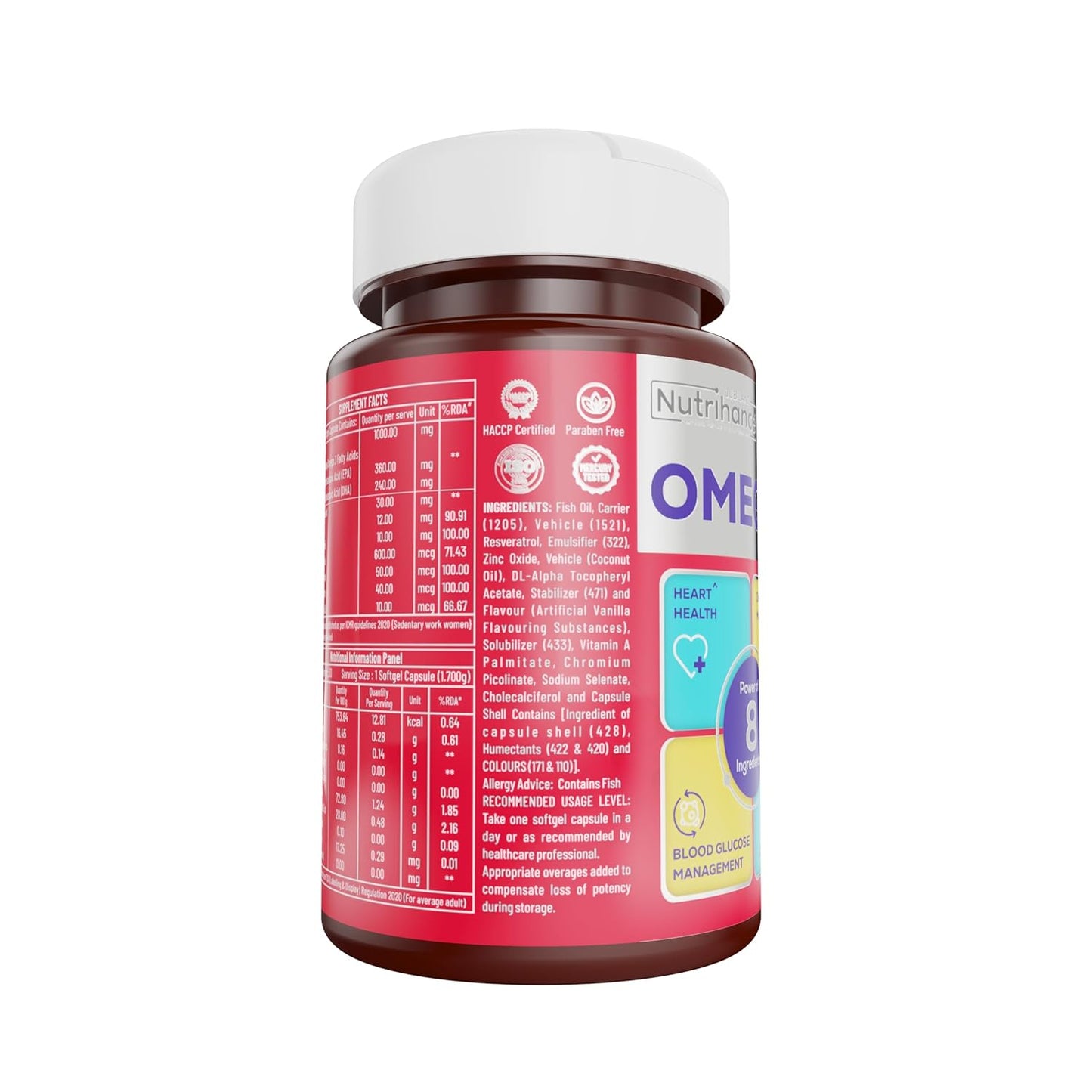 JUBILANT Nutrihance Omega Max Fish Oil Capsule For Men And Women 30 High Omega 3 Fish Oil Capsules JUBILANT Nutrihance Omega Max Fish Oil Capsule For Men And Women 30 High Omega 3 Fish Oil Capsules