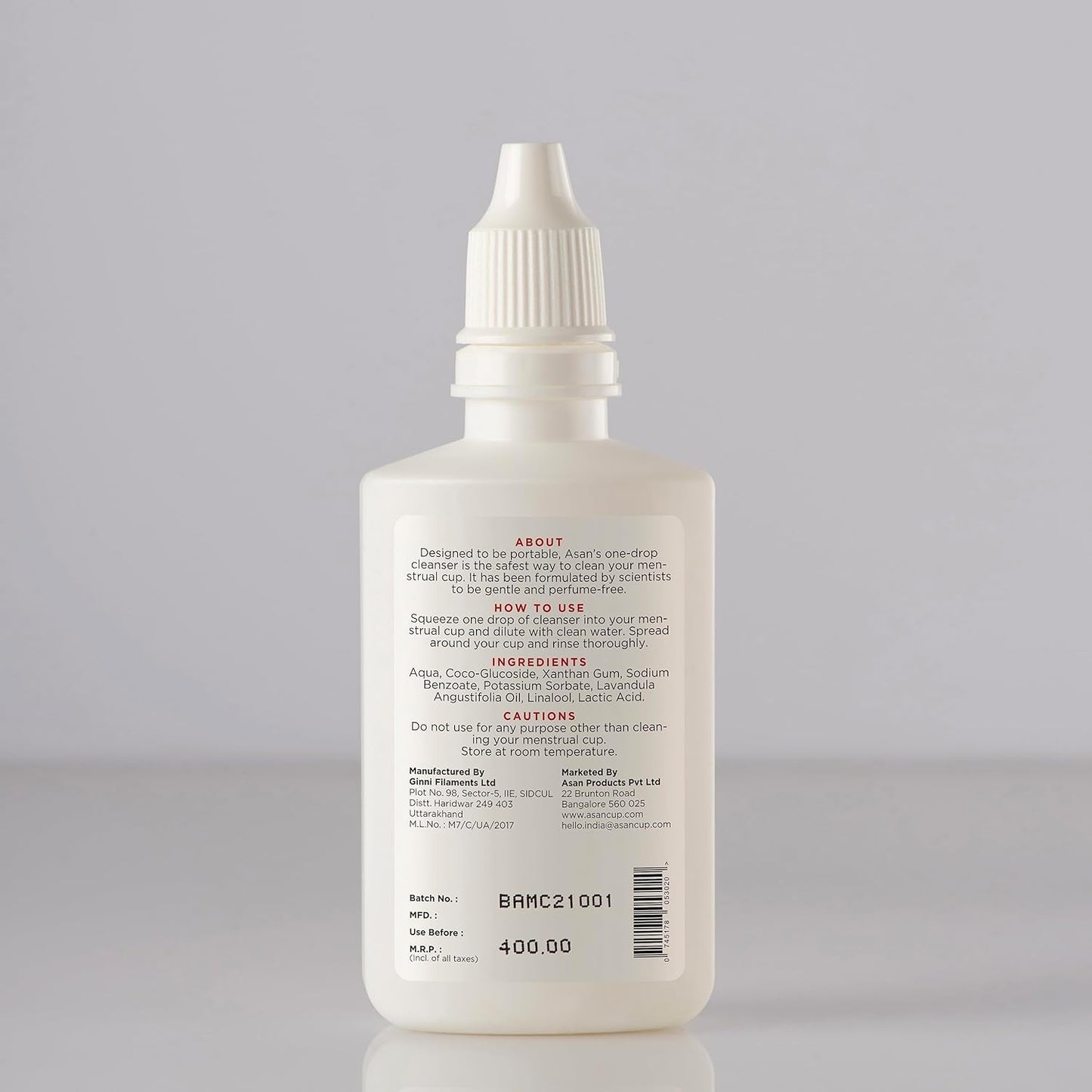 Asan OneDrop Menstrual Cup Cleanser I சிறந்த இயற்கை மாதவிடாய் கோப்பை கழுவுதல் I கோப்பை சுகாதாரத்தை பராமரிக்கிறது துர்நாற்றம் மற்றும் கறையை நீக்குகிறது I 60 ml I 99% பாக்டீரியாவை அழிக்கிறது Asan OneDrop Menstrual Cup Cleanser I சிறந்த இயற்கை மாதவிடாய் கோப்பை கழுவுதல் I கோப்பை சுகாதாரத்தை பராமரிக்கிறது துர்நாற்றம் மற்றும் கறையை நீக்குகிறது I 60 ml I 99% பாக்டீரியாவை அழிக்கிறது