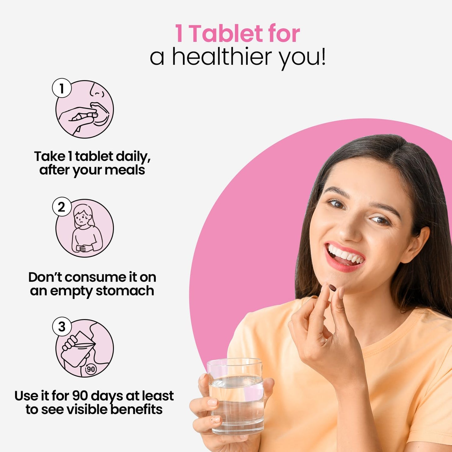 Zingavita Multivitamin Tablets for Women with Biotin Vitamin A Calcium Zinc Magnesium Iron Herbal Extracts for PMS Support Strong Bones Hair Immunity 60 Tablets Zingavita Multivitamin Tablets for Women with Biotin Vitamin A Calcium Zinc Magnesium Iron Herbal Extracts for PMS Support Strong Bones Hair Immunity 60 Tablets