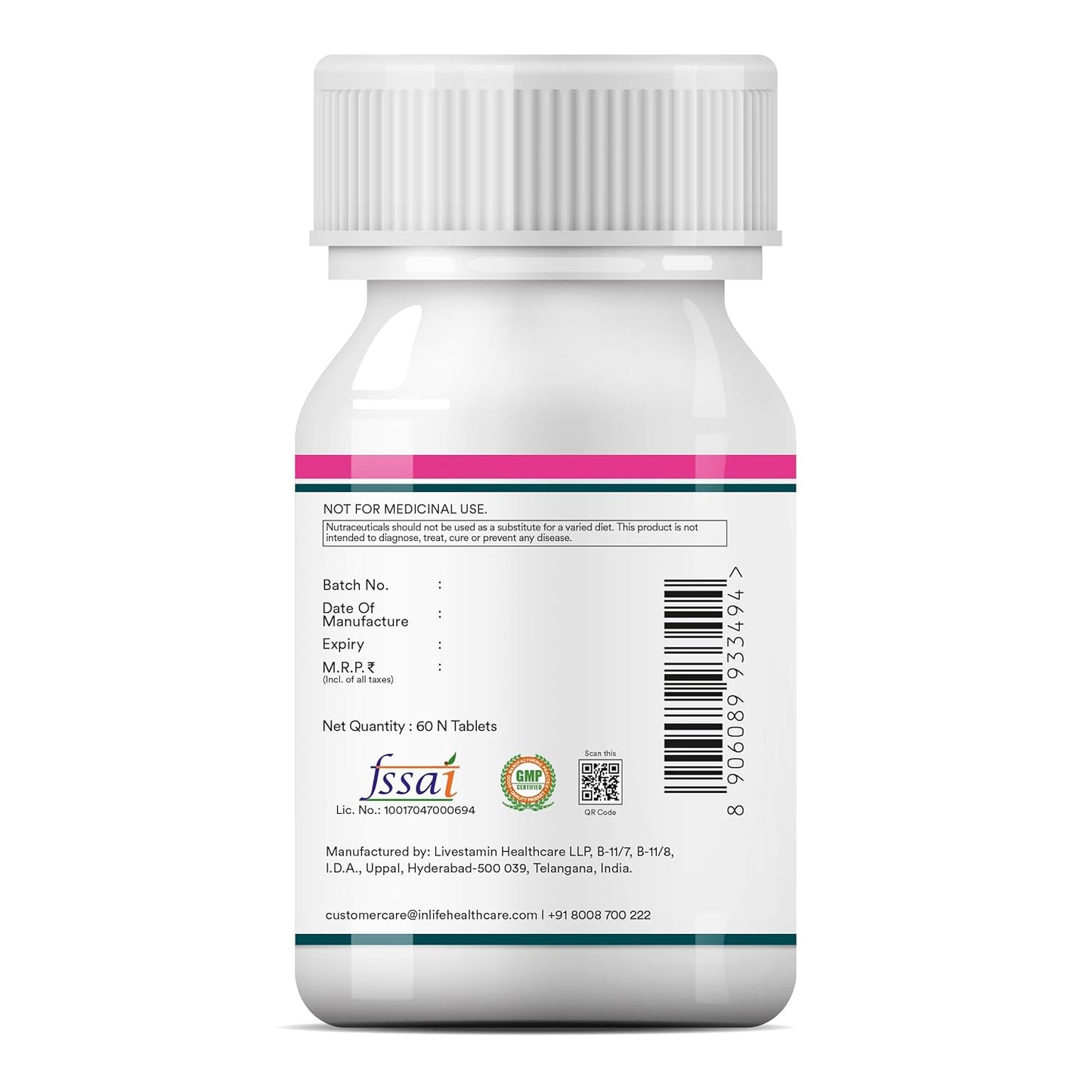 INLIFE Women's Multivitamin Tablets 60 Tablets Enriched with Zinc Vitamin C Vitamin D and Essential Multiminerals Supports Immunity and Energy Levels INLIFE Women's Multivitamin Tablets 60 Tablets Enriched with Zinc Vitamin C Vitamin D and Essential Multiminerals Supports Immunity and Energy Levels
