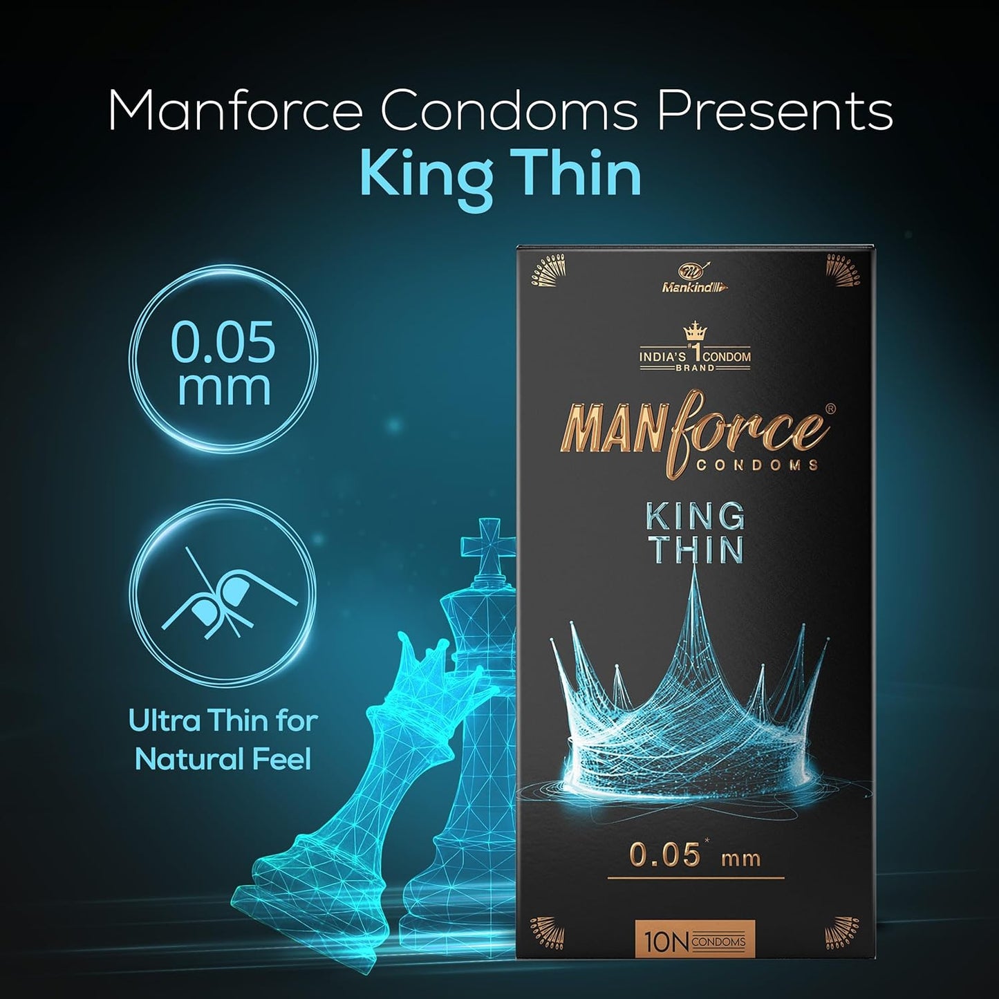 link Manforce King thin ultra thin condoms 10s+ MANFORCE EPIC Strawberry LUBE 60 ml