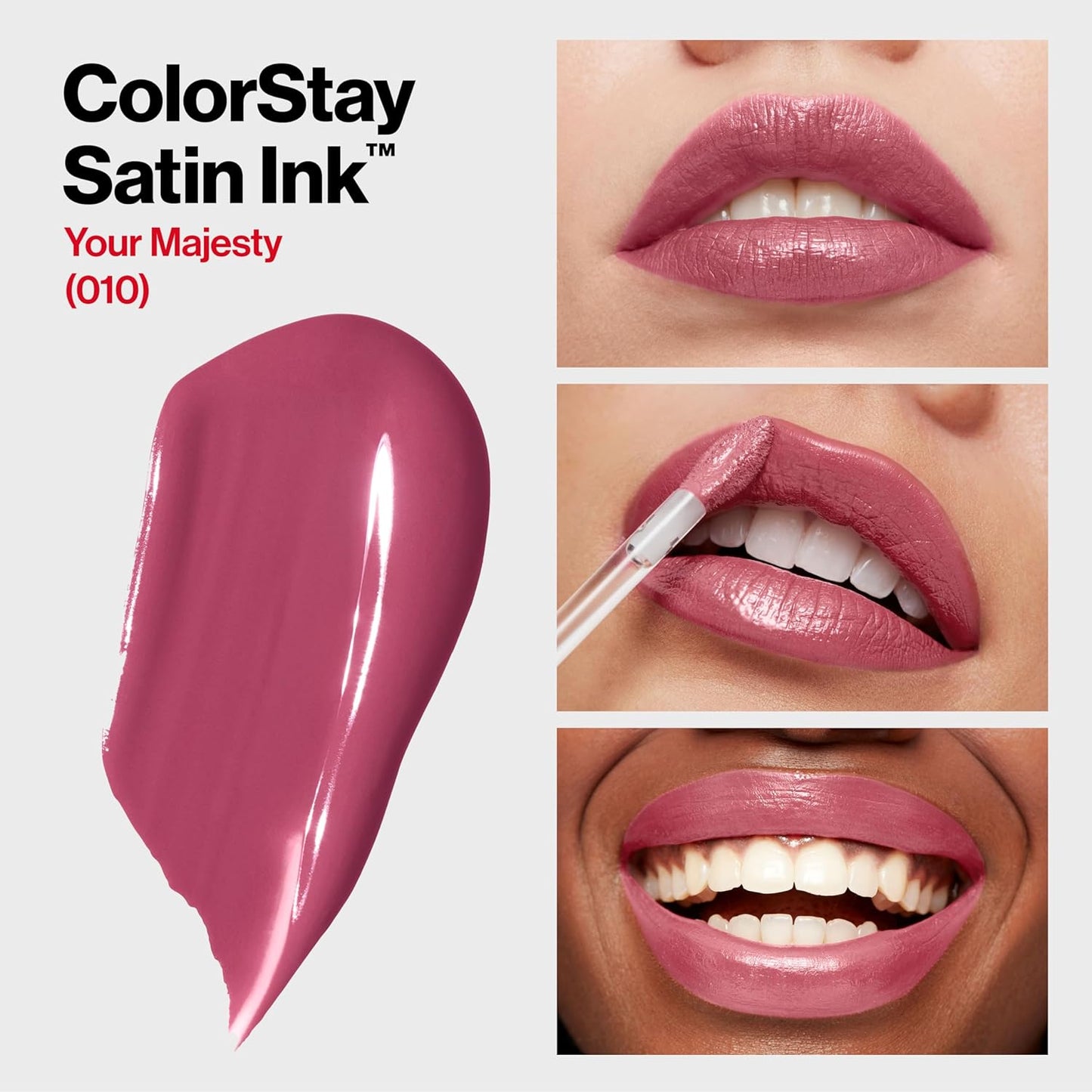 Revlon ColorStay Satin Ink Liquid Lipstick | Longlasting 16 Hrs| Smudge Proof | Vitamin E- Your Majesty 5ml Revlon ColorStay Satin Ink Liquid Lipstick | Longlasting 16 Hrs| Smudge Proof | Vitamin E- Your Majesty 5ml