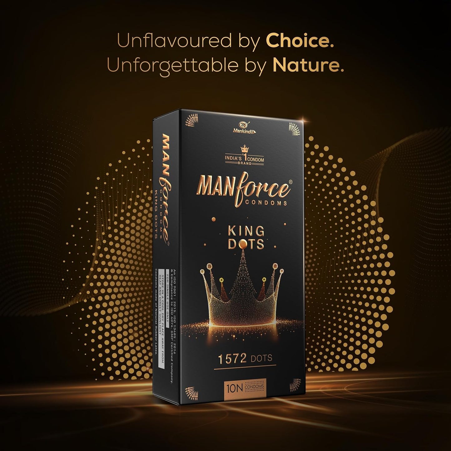 link Manforce King Extra Dotted Condoms – 20 Pieces (Unflavoured)