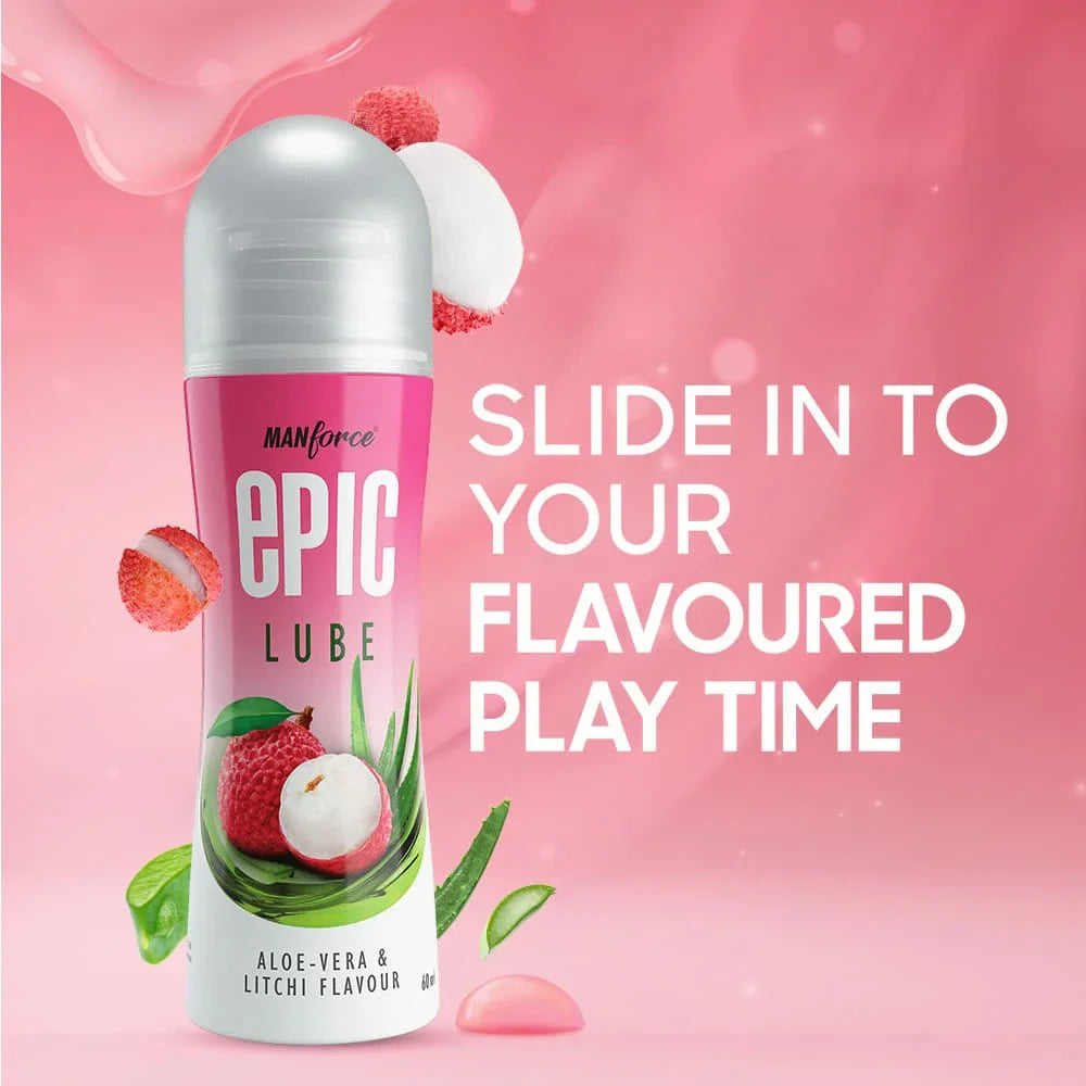 link Manforce Epic Litchi Aloe Vera Lube - 60ml