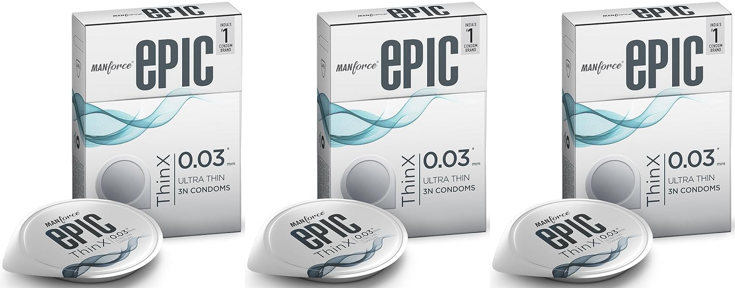 link MANFORCE EPIC CONDOMS THINX 3S (pack of 3)