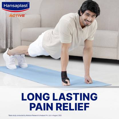 HANSAPLAST Active Wrist Support with Neoprene for Long Lasting Pain Relief with Thumb Loop Wrist Support HANSAPLAST Active Wrist Support with Neoprene for Long Lasting Pain Relief with Thumb Loop Wrist Support