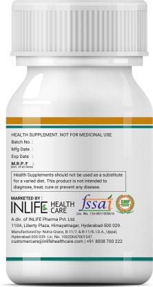 Inlife Plant Based Vegan Vitamin D3 K2 Supplement 600 IU - 60 Vegan Capsules (60 Capsules) Inlife Plant Based Vegan Vitamin D3 K2 Supplement 600 IU - 60 Vegan Capsules (60 Capsules)