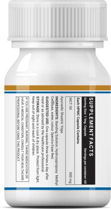 Inlife Pure MCT Oil C8 C10 Keto Diet Friendly Advanced Product 500mg - 60 Veg Caps Inlife Pure MCT Oil C8 C10 Keto Diet Friendly Advanced Product 500mg - 60 Veg Caps