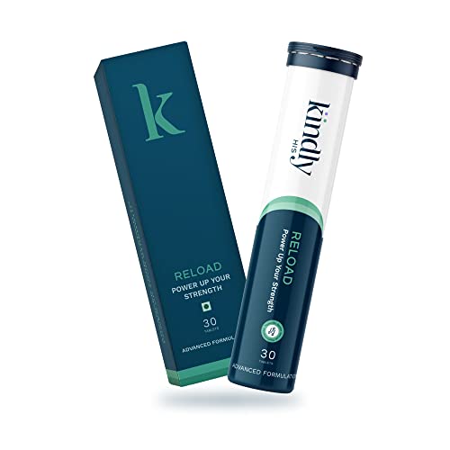 Kindly His Reload Tablets For Men | For Strength, Stamina & Performance | With Ashwagandha, Korean Ginseng (Panax Ginseng), Siberian Ginseng, Ginger Root Extract, Vitamin B12 | 30 Tablets |Pack Of 1 Kindly His Reload Tablets For Men | For Strength, Stamina & Performance | With Ashwagandha, Korean Ginseng (Panax Ginseng), Siberian Ginseng, Ginger Root Extract, Vitamin B12 | 30 Tablets |Pack Of 1