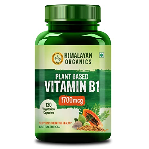 Himalayan Organics Plant-Based Vitamin B1 | Rich in Antioxidants | Supports Memory And Energy (120 Capsules) Himalayan Organics Plant-Based Vitamin B1 | Rich in Antioxidants | Supports Memory And Energy (120 Capsules)