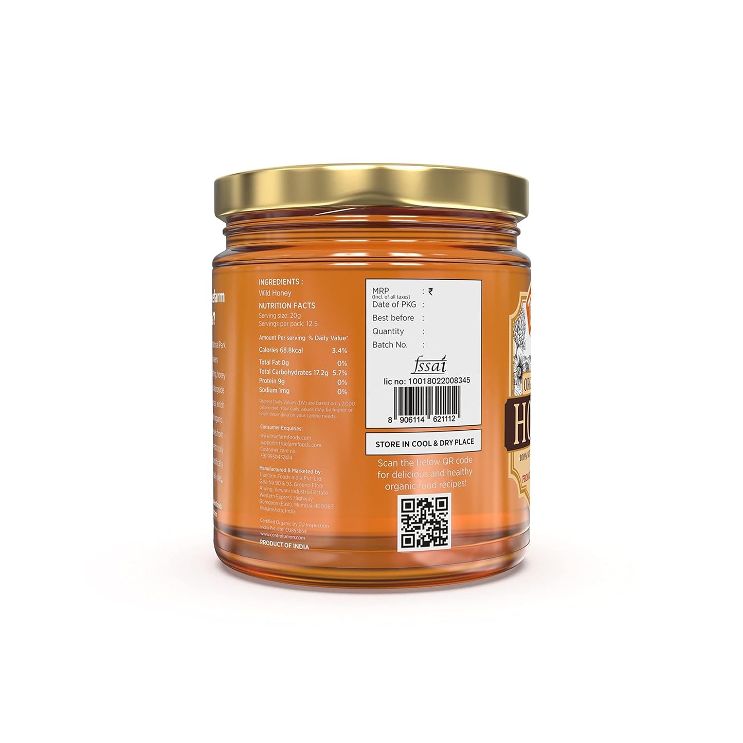 Organic Wild Honey (250g) Organic Wild Honey (250g)