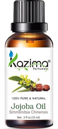 KAZIMA Jojoba Carrier Cold Pressed Carrier Oil (15ML) Pure Natural For Skin care & Hair treatments Hair Oil  (15 ml)