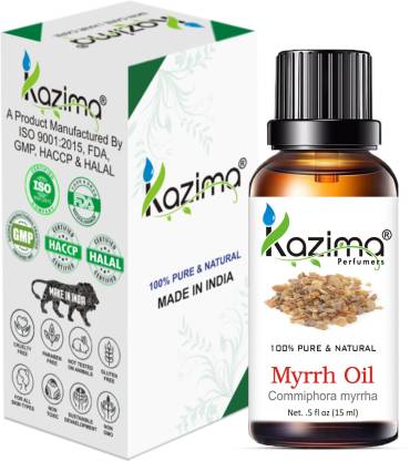 KAZIMA Myrrh Essential Oil (15ML) Pure Natural For Skin Care & Hair Treatment  (15 ml)