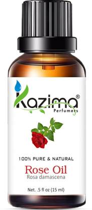 KAZIMA Rose Essential Oil (15ML) Pure Natural For Skin Care & Hair Treatment  (15 ml)