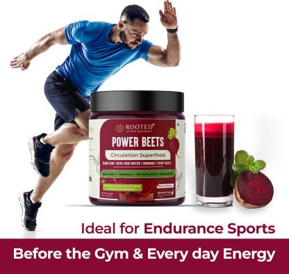 ROOTED Power Beets  Beet Root Powder Tasty Berry Flavor Superfood Drink Mix 250 gm  (250 g)