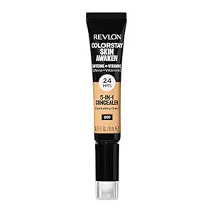 Revlon ColorStay Skin Awaken 5-in-1 Concealer Lightweight Creamy Longlasting Face Makeup with Caffeine & Vitamin C For Imperfections Dark Circles & Redness 001 Universal Neutralizer 8 ml