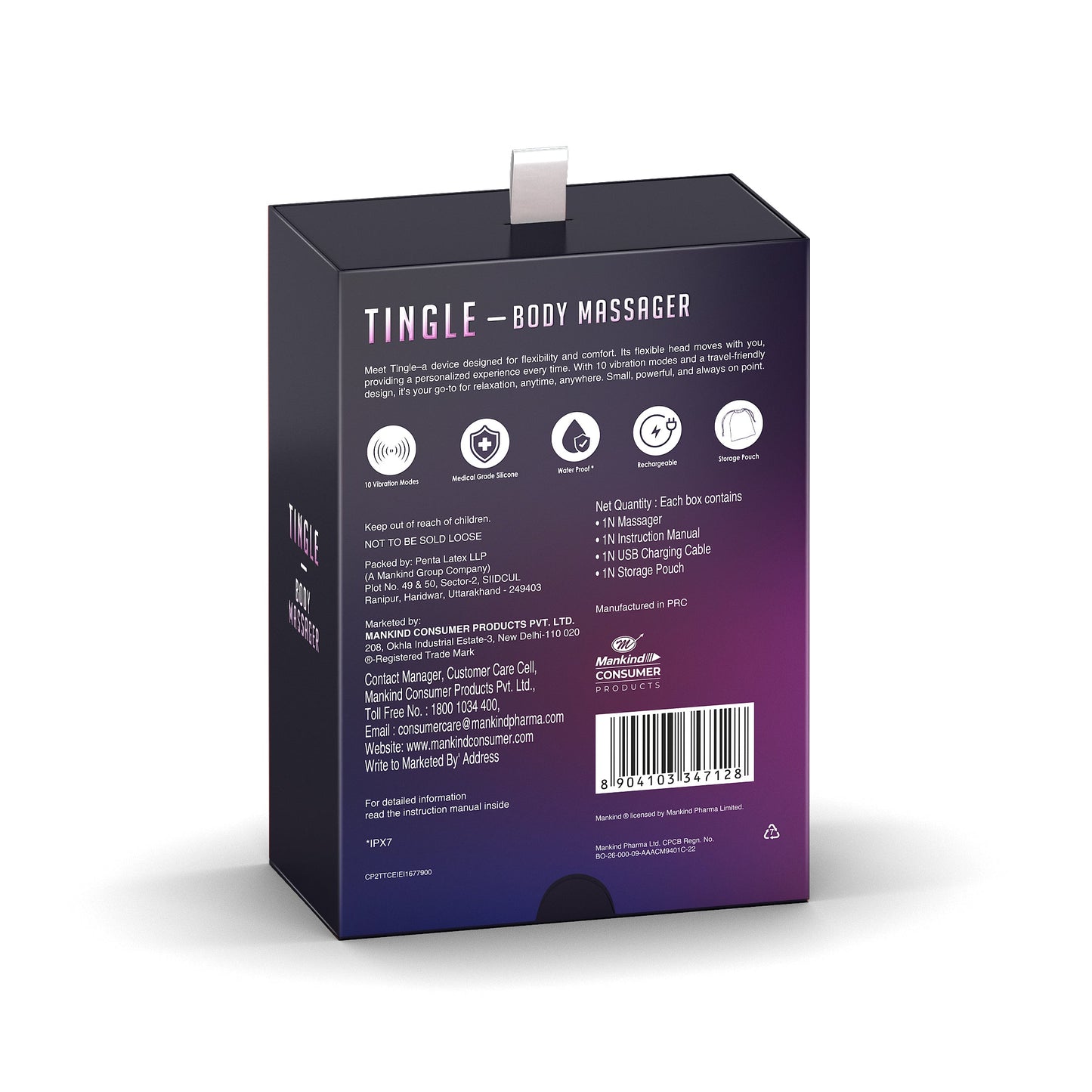 Manforce Epic Tingle Mini Personal Massager
