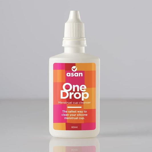 Asan OneDrop Menstrual Cup Cleanser I சிறந்த இயற்கை மாதவிடாய் கோப்பை கழுவுதல் I கோப்பை சுகாதாரத்தை பராமரிக்கிறது துர்நாற்றம் மற்றும் கறையை நீக்குகிறது I 60 ml I 99% பாக்டீரியாவை அழிக்கிறது