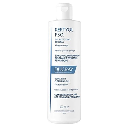 DUCRAY Kertyol PSO Cleansing GelBody wash for Dry  Itchy Sensitive and Psoriasis Skin  (400 ml)