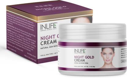 Inlife Night Gold Face Cream Anti Aging Women & Men  (50 g)