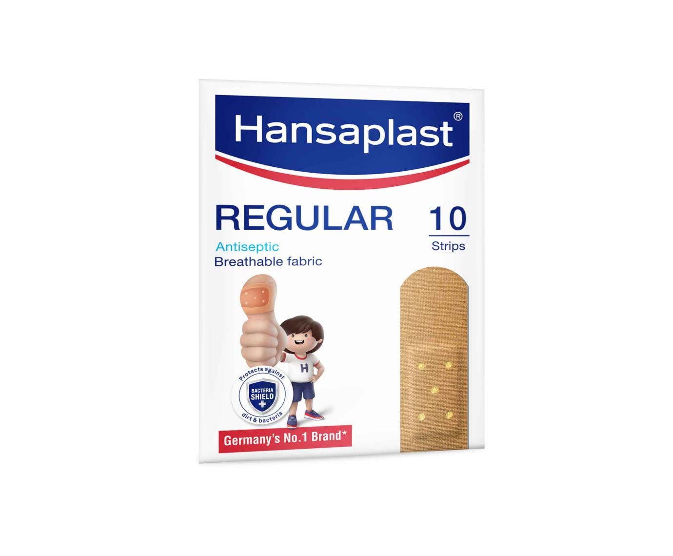 HANSAPLAST Regular Antiseptic Bandage  For Everyday Cuts and Wounds  10s Strips Bandage Protector  (Adult  Kids Knee Foot Hand)