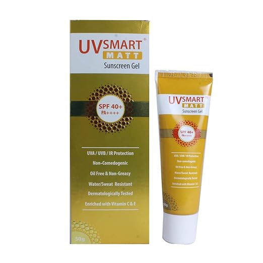 UVSmart Matt Sunscreen Gel spf 40 50gm