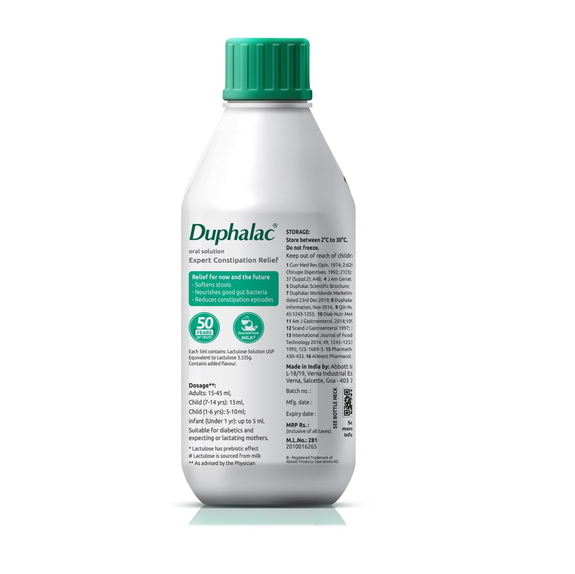 Duphalac Lemon Flavour Oral Solution - 450ml (Pack of 1)