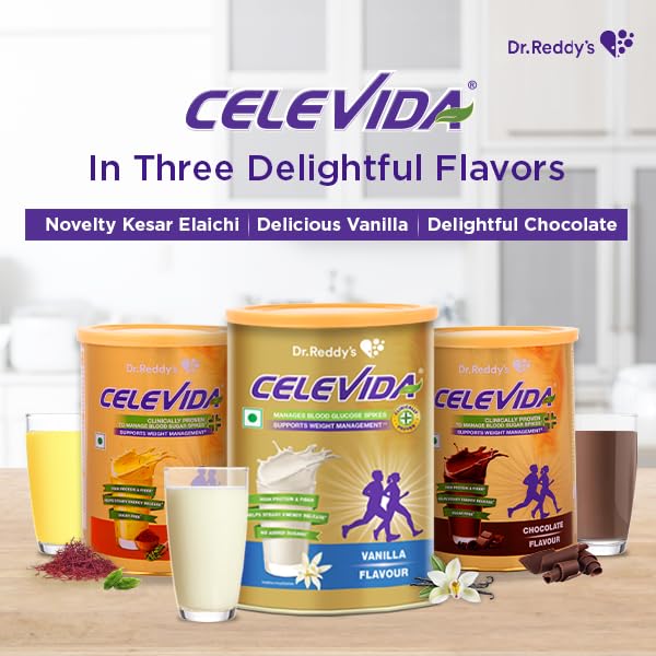 Celevida for Diabetes Management- Nutrition Health Drink Vanilla Flavour 400g | No Added Sugar