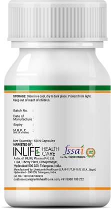 Inlife Pre and Probiotics & Prebiotics Forte 25 Billion CFU Supplement For Men Women (60 Capsules)