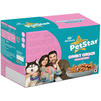 PetStar Chunky Chicken Gravy for Adult  15 Pack Box x 120g Each