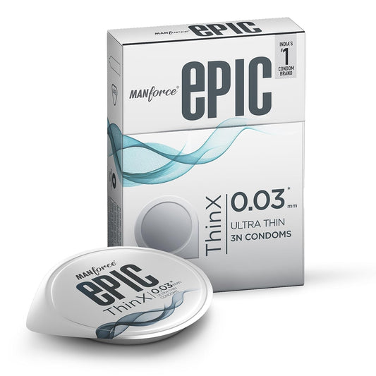 MANFORCE EPIC CONDOMS THINX 3S (pack of 3)