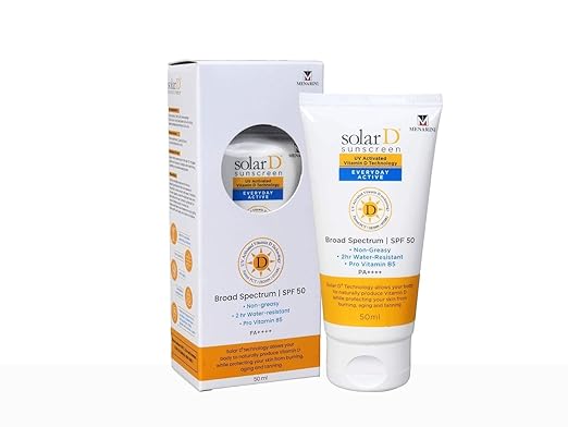 சோலார் டி எவ்ரிடே ஆக்டிவ் 50மிலி I SPF 50 I PA++++ I UV ஆக்டிவேட்டட் வைட்டமின் டி தொழில்நுட்பம்