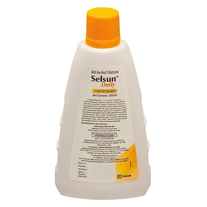 Selsun Daily Anti Dandruff Shampoo  Clears away dandruff flakes  Relieves from dandruff related itching  Conditions hair (120ml)