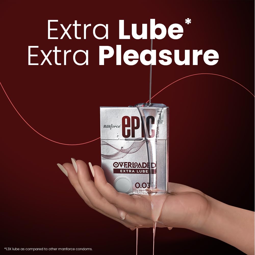 Manforce Epic thinx  Overloaded extra lube ( Pack of 3 s)