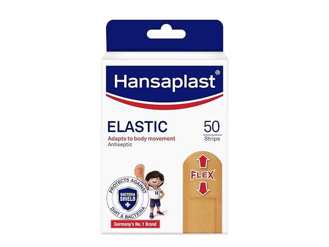 Hansaplast Elastic Plaster  3x Stretchable  First Aid  50 Strips