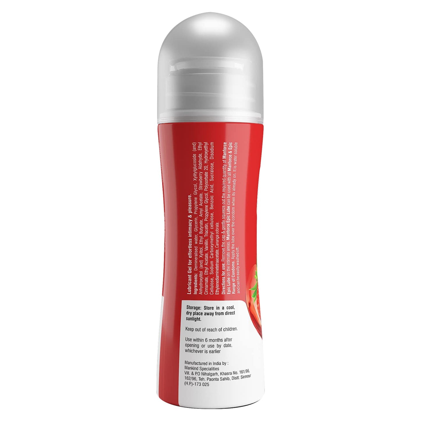 Manforce Xtra passion climax delay ultra thin condoms 10s + MANFORCE EPIC Strawberry LUBE 60 ml