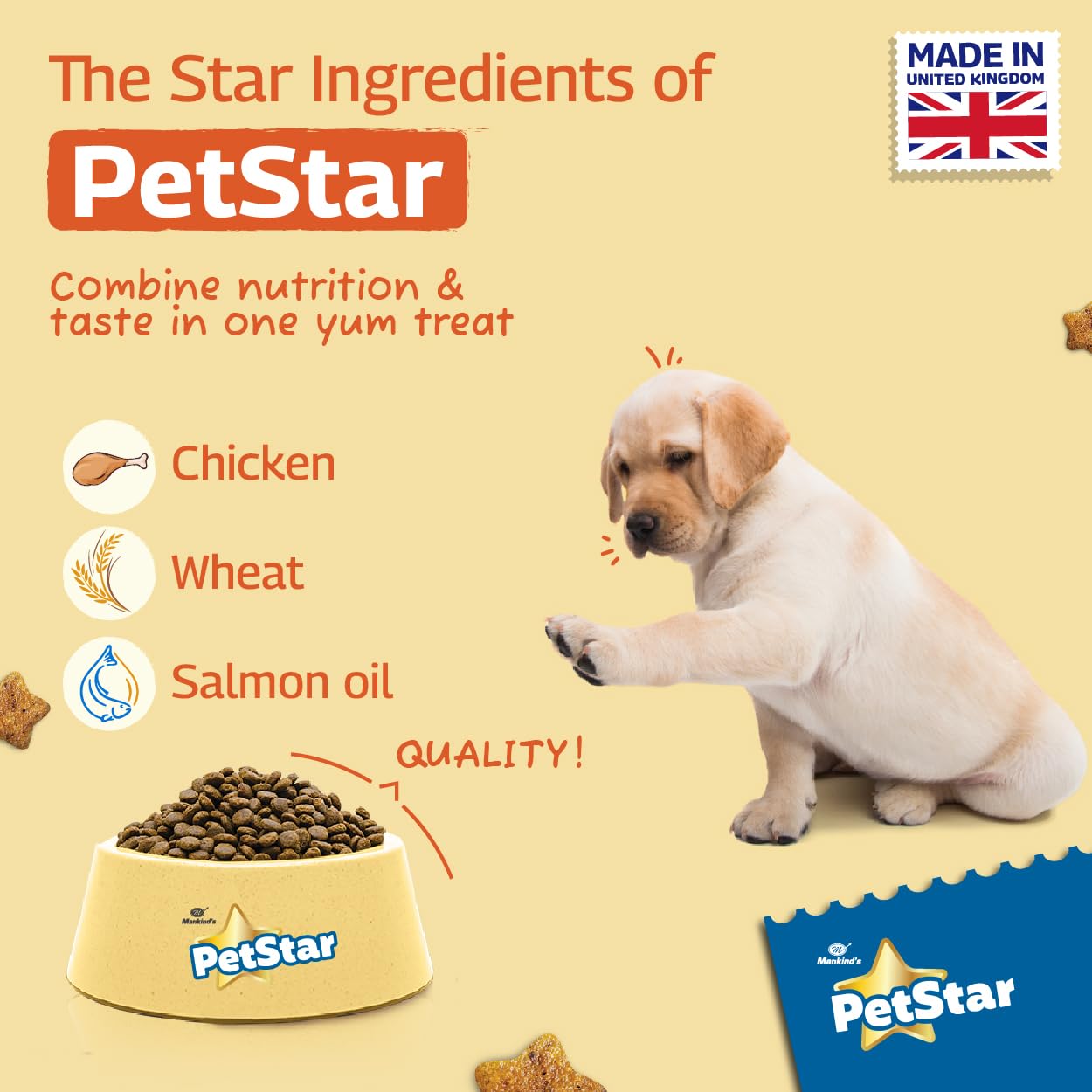 PetStar நாய்க்குட்டி 1 கிலோ சிக்கன் &amp; கோதுமை உலர் நாய் உணவு