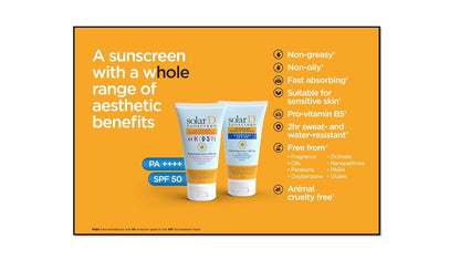 Solar D Everyday Active 50ml  I SPF 50 I PA++++ I UV Activated Vitamin D Technology